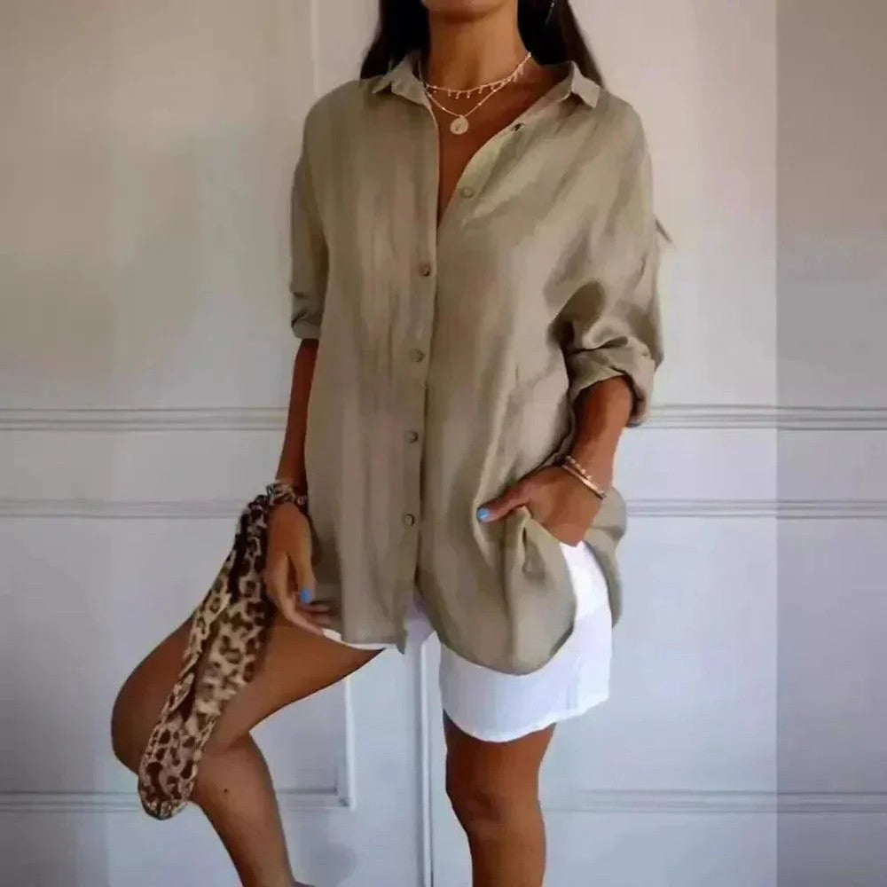 Kit 3 Camisas Ibiza em Linho de Algodão – Design Semi Plissado — Videtare