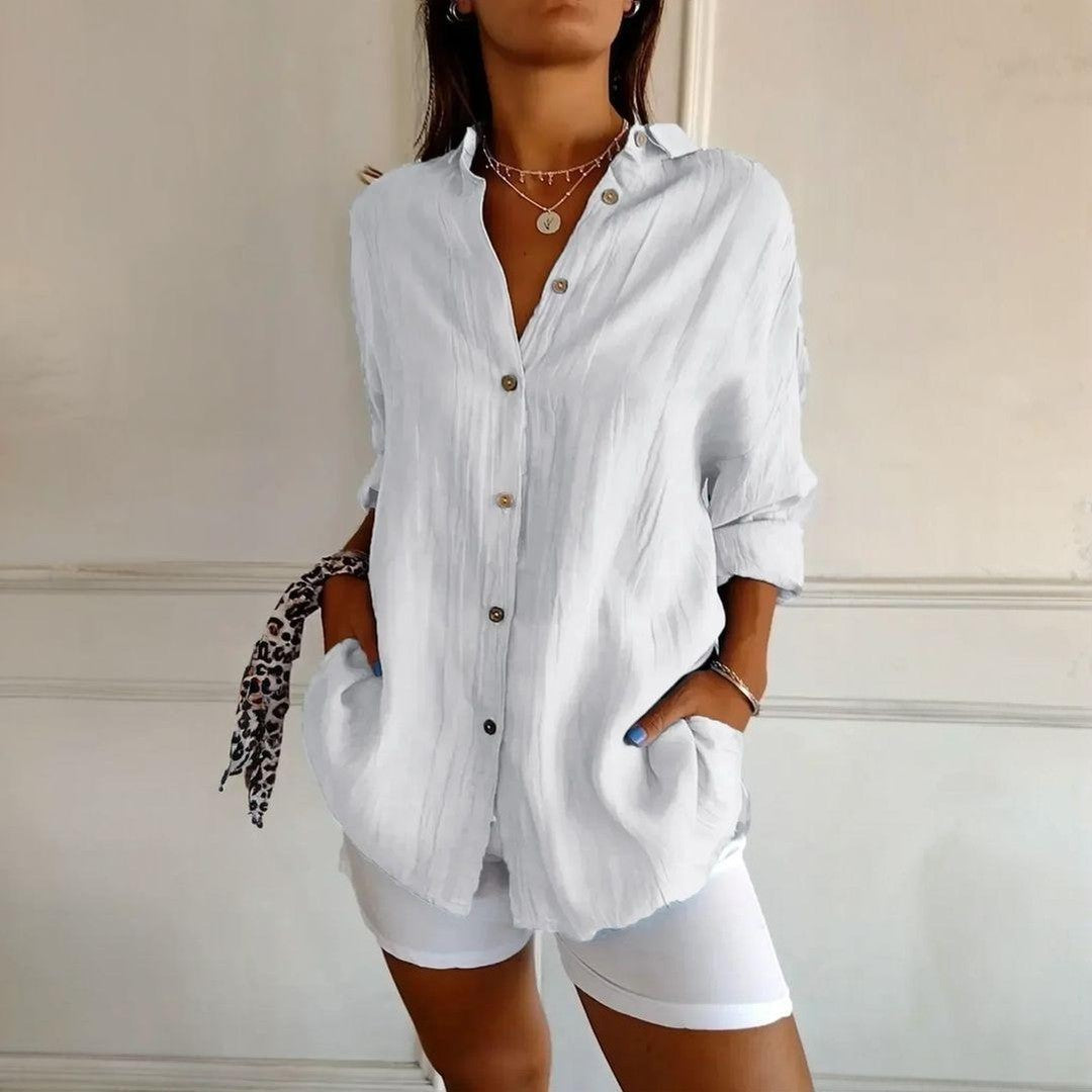 Kit 3 Camisas Ibiza em Linho de Algodão – Design Semi Plissado — Videtare