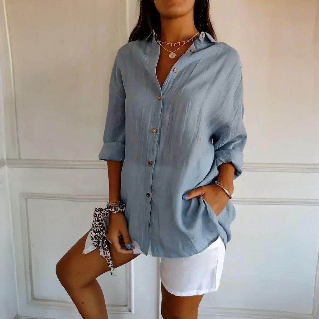 Kit 3 Camisas Ibiza em Linho de Algodão – Design Semi Plissado — Videtare